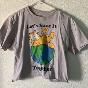 Garfield gray tee